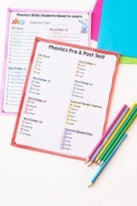 Phonics worksheets and tests