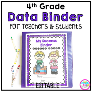Image showing My Success Binder for 4th grade with clickable link to Teachers pay Teachers