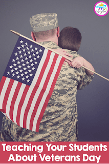 Image of solder in fatigues holding a young boy that we can assume is his child, who is holding an american flag.