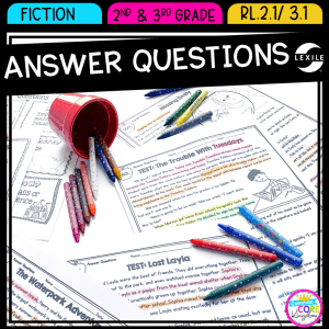 Answer Questions RI.2.1 & RI.3.1 with Lexile cover art