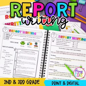 Report Writing - 2nd & 3rd Grade Informational Research Writing Unit Lessons