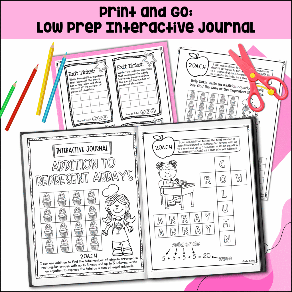 2nd Grade Operations & Algebraic Thinking Interactive Journal | MagiCore