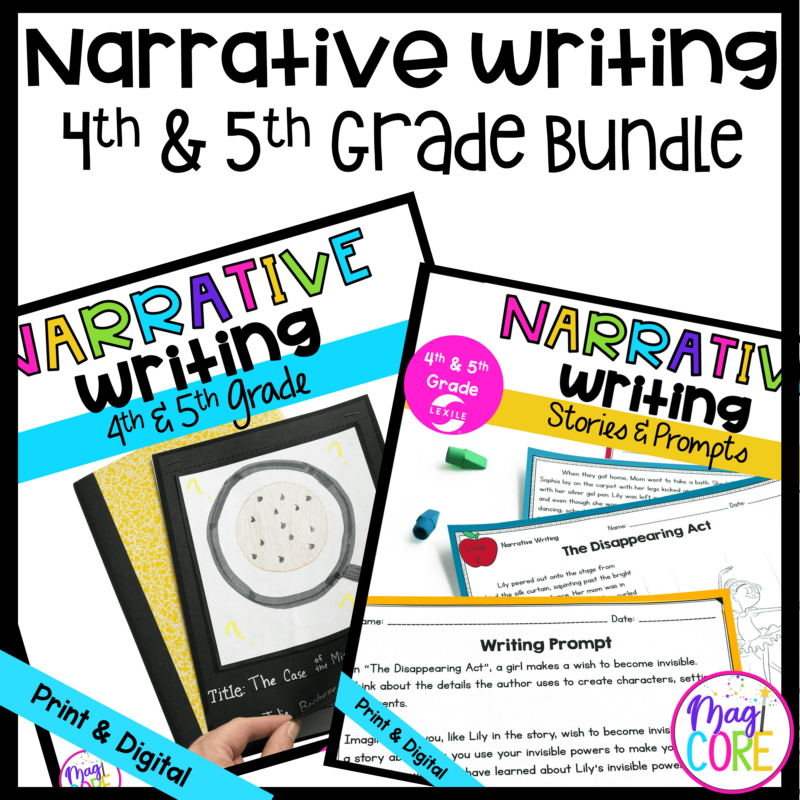 Narrative Writing Bundle - 4th & 5th Grade Narratives, Passages & Prompts
