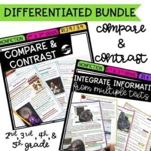 Compare & Contrast Nonfiction Bundle - 2nd, 3rd, 4th, & 5th Grades