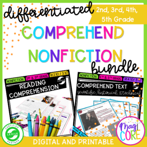 Comprehend Nonfiction Differentiated Reading Comprehension Passages & Questions