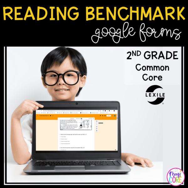 2nd Grade Benchmark Reading Assessments - Passages, Questions & Data w/DIGITAL