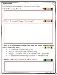 Author's Purpose 2nd Grade RI.2.6| MagiCore