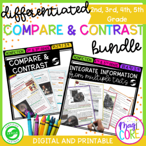 Compare & Contrast Nonfiction Bundle - 2nd, 3rd, 4th, & 5th Grade