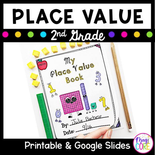 2nd Grade Place Value Hundreds, Tens, Ones - 2.NBT.A.1 - Print & Digital