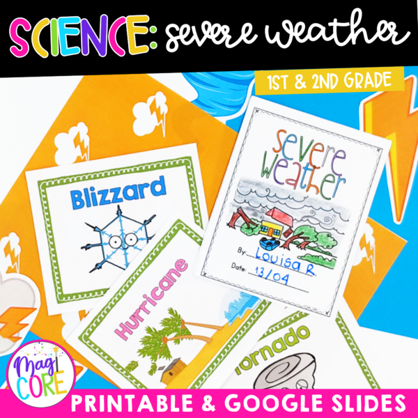 Severe Weather Storms 1st & 2nd Grade Science Unit Lessons Activities Experiment