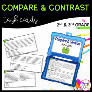 Compare & Contrast Nonfiction Task Cards - 2nd & 3rd Grade RI.2.9/3.9