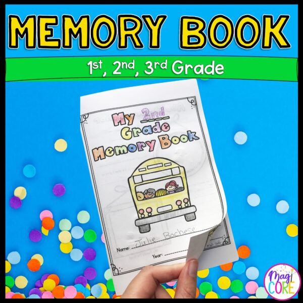 End of the Year Memory Book - 1st, 2nd, 3rd Grade