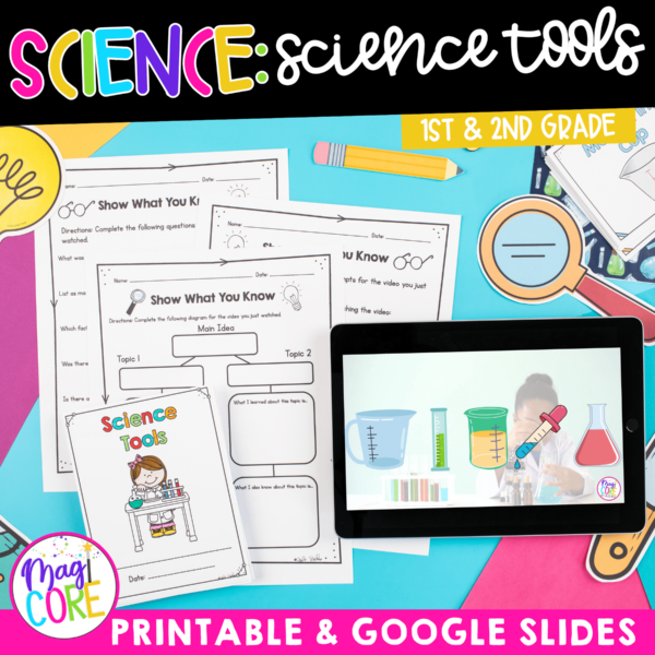 Science Tools - 1st & 2nd Grade Science Unit - Printable & Digital