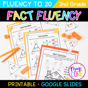 Addition & Subtraction Fact Fluency - 2nd Grade Math Unit - Printable & Digital