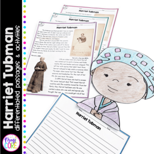 Harriet Tubman Differentiated Reading and Writing Activities