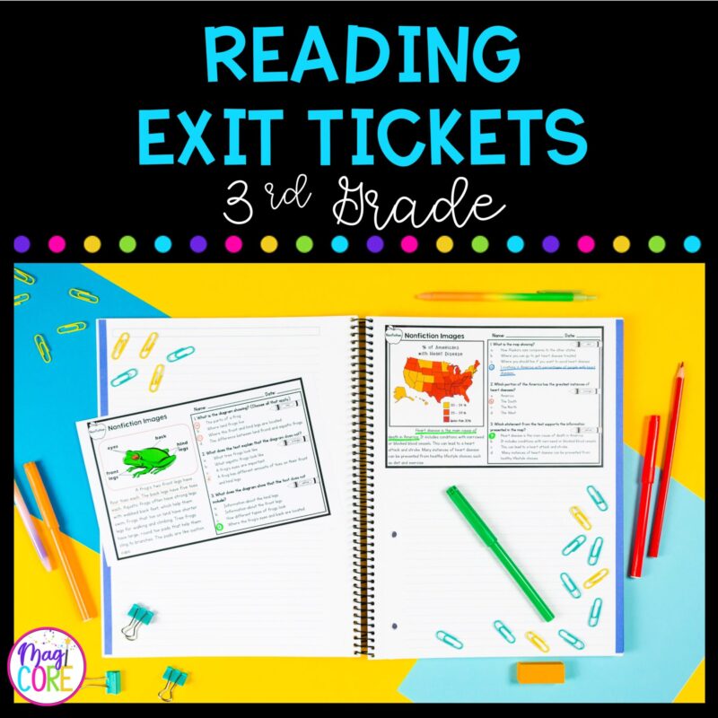3rd Grade Reading Exit Tickets with Google Forms for Distance Learning