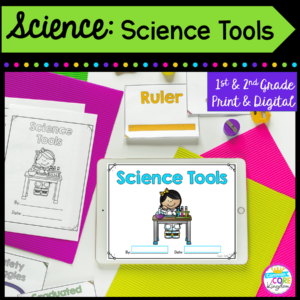 1st & 2nd grade science tools cover for digital and printable resource