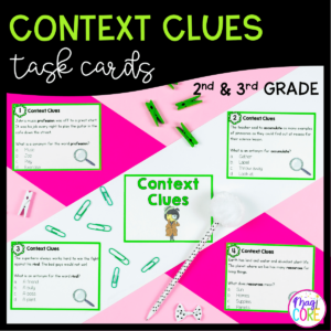 Context Clues Nonfiction Task Cards 2nd & 3rd Grade