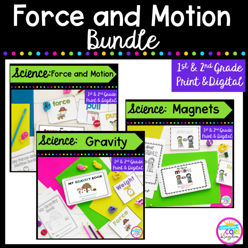 Force & Motion Bundle- 1st & 2nd Grade Google Slides Distance Learning Pack