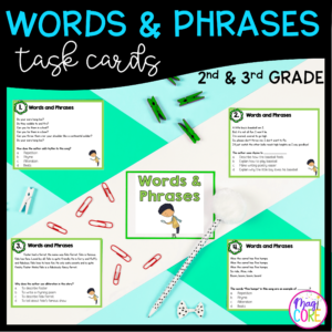Words and Phrases in Poems and Stories Task Cards 2nd Grade RL2.4