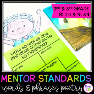 Poetry Words and Phrases Mentor Texts - 2nd Grade RL.2.4 & 3rd Grade RL.3.4