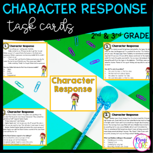 Character Respond to Problems Task Cards 2nd & 3rd Grade