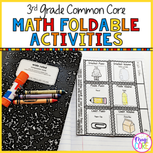 3rd Grade Math Common Core Foldable Activities