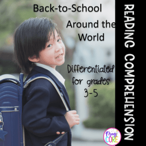 Back to School Around the World Differentiated Reading Comprehension