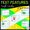 Text Features Task Cards for 2nd Grade & 3rd Grade - RI.2.5 RI.2.7 RI.3.5 RI.3.7
