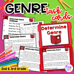 Genre Task Cards Activity Centers Practice 2nd & 3rd Grade Reading Comprehension