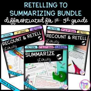 Retelling to Summarizing Fiction Differentiated Bundle Google Distance Learning