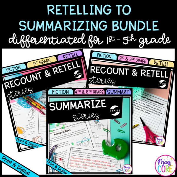Retelling to Summarizing Fiction Differentiated Bundle Google Distance Learning