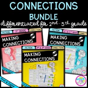 Making Connections Bundle cover for 1st - 5th Grades showing printable and digital worksheets