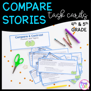 Comparing Two Stories Task Cards - 4th Grade - RL.4.9