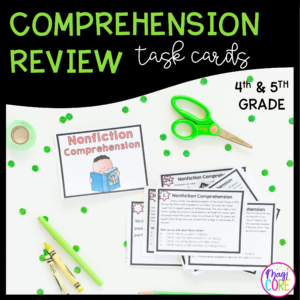 Nonfiction Comprehension Task Cards - 4th & 5th Grade - RI.4.10 & RI.5.10