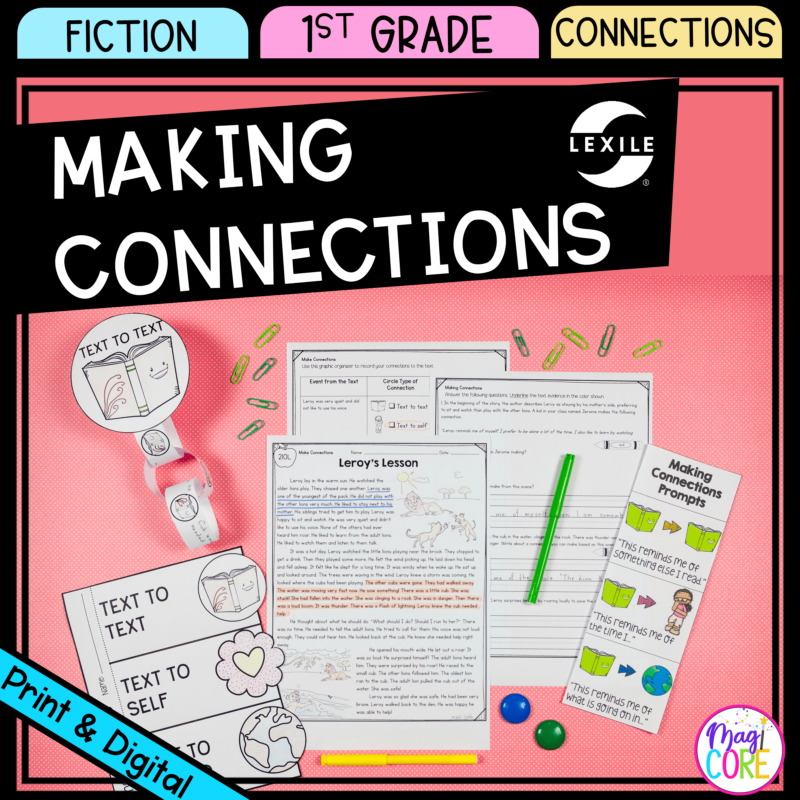 Making Connections - 1st Grade Reading Comprehension Passages Unit