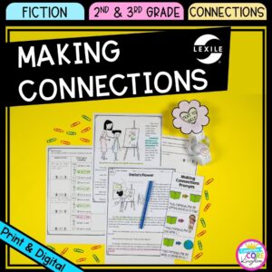 Making Connections cover for 2nd and 3rd grade showing printable and digital worksheets