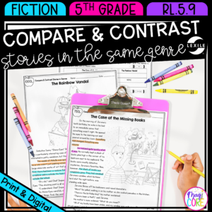 Compare & Contrast Stories in the Same Genre RL.5.9 - Reading Passages for RL5.9