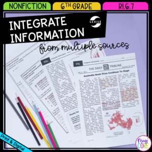 Integrate Information from Multiple Sources - RI.6.7 - Reading Passages to RI6.7