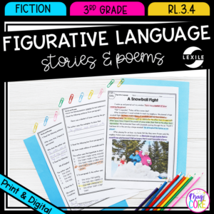 Figurative Language - 3rd Grade RL.3.4 Printable & Digital Google Slides Distance Learning Pack