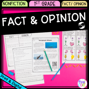 Fact & Opinion - 1st Grade Reading Comprehension Passages Unit
