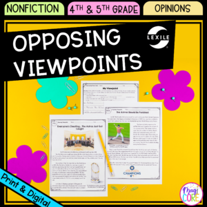 Forming Opinions - 4th & 5th Grade Reading Comprehension Passages Unit