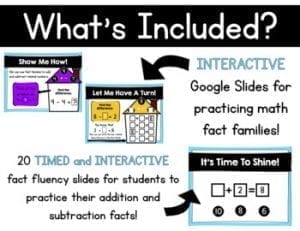 Addition & Subtraction Fact Families 1st & 2nd Grade - Google Distance ...