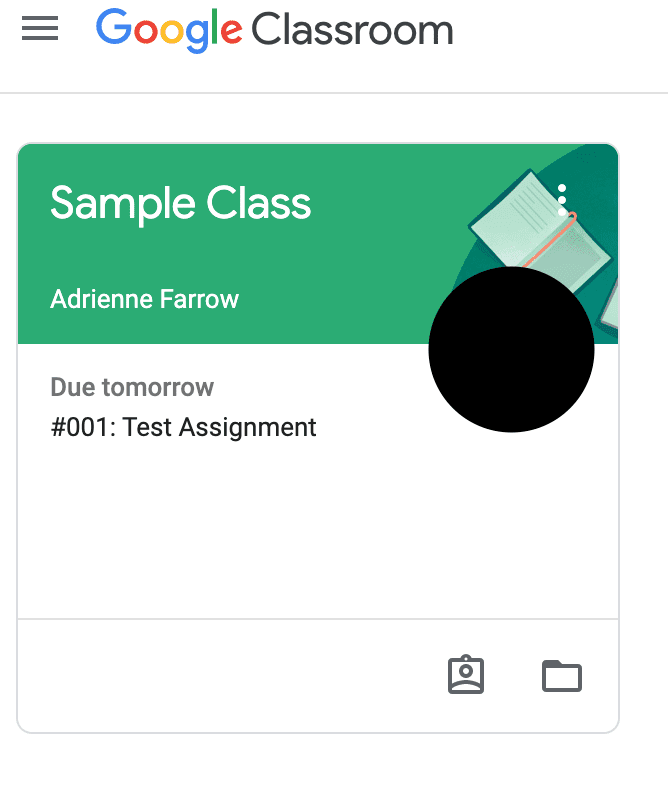 Google Classroom View Your Work Screenshot