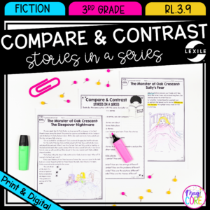 Compare & Contrast Stories in a Series - 3rd RL.3.9 - Printable & Digital RL3.9