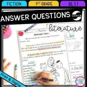 Ask and Answer Questions in Fiction for 1st grade RL.1.1