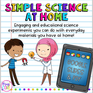 At Home Science Experiments Printable Google Slide Digital Activity Homeschool