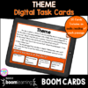 Cover of Boom Cards resource focused on theme skills for 2nd and third grade