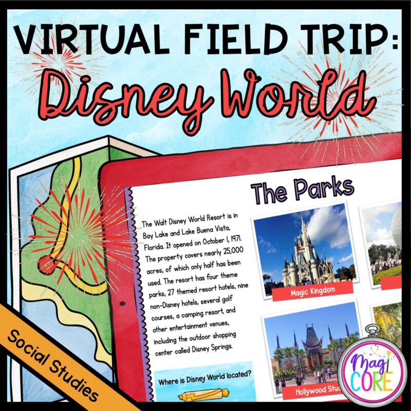 Virtual Field Trip to Disney World - Google Slides & Seesaw Distance Learning