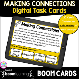 Making Connections in 2nd and 3rd boom card cover
